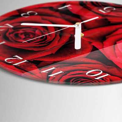 Horloge ronde Roses