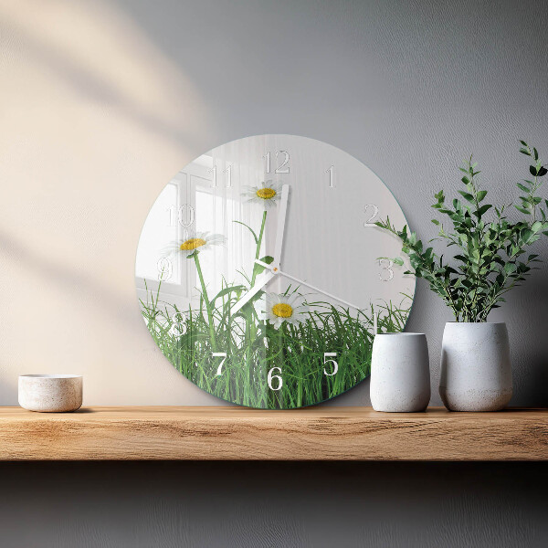 Horloge ronde Marguerites