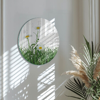 Horloge ronde Marguerites
