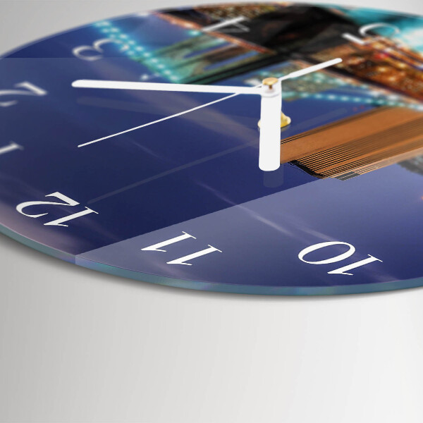 Horloge ronde Pont horizontal