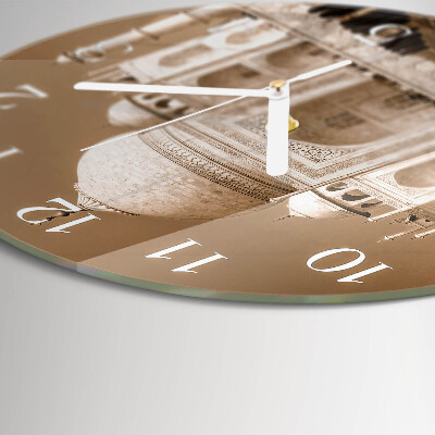 Horloge ronde Taj Mahal Sépia