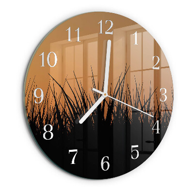 Horloge ronde Herbe