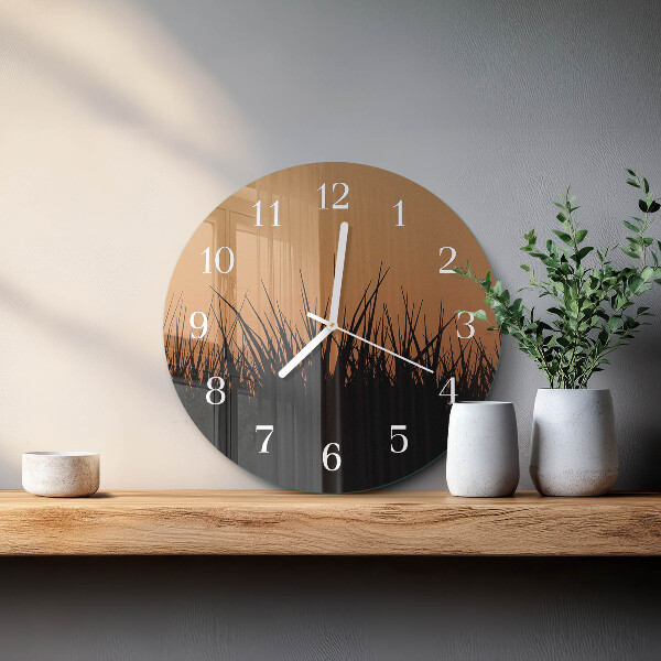 Horloge ronde Herbe