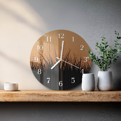 Horloge ronde Herbe