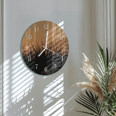 Horloge ronde Herbe