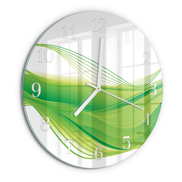 Horloge ronde Lignes abstraites