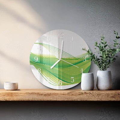 Horloge ronde Lignes abstraites