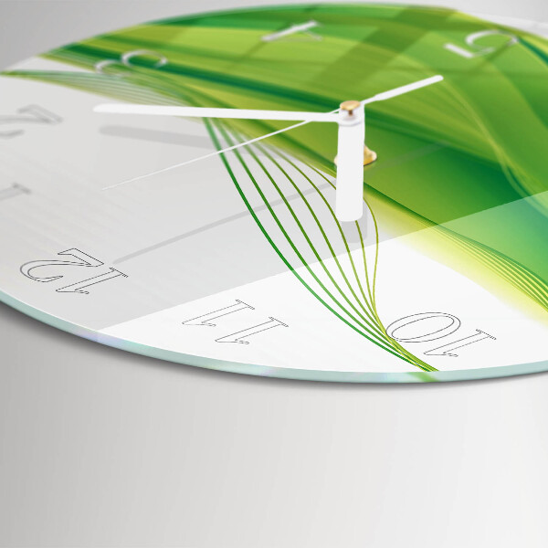 Horloge ronde Lignes abstraites