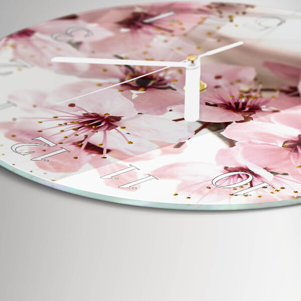 Horloge ronde Fleurs