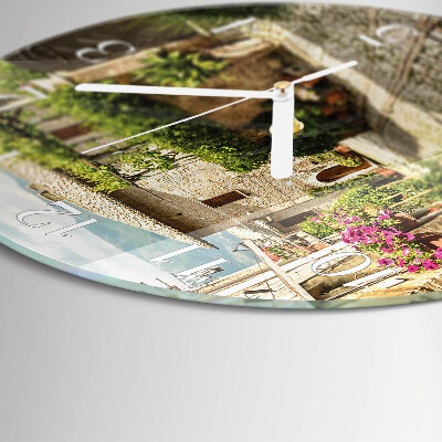 Horloge ronde Allée des fleurs