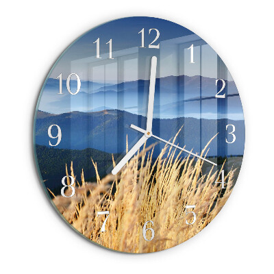 Horloge ronde Herbe des montagnes