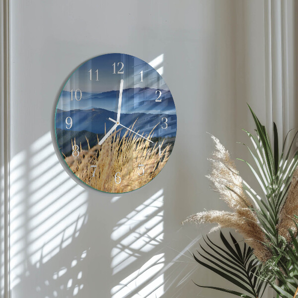 Horloge ronde Herbe des montagnes