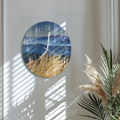 Horloge ronde Herbe des montagnes