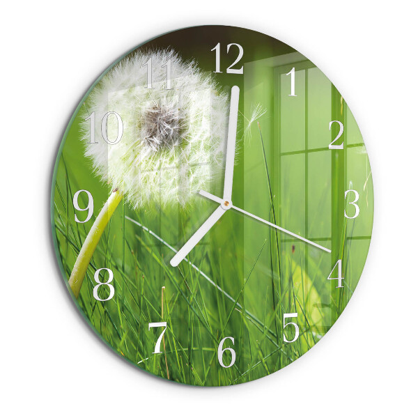 Horloge ronde Pissenlit
