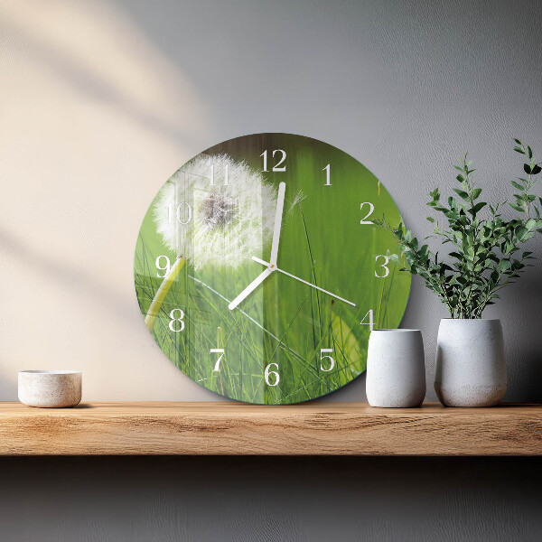 Horloge ronde Pissenlit