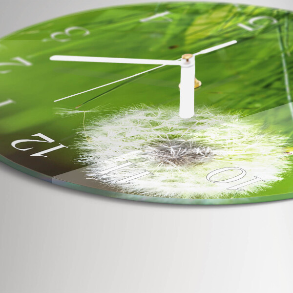 Horloge ronde Pissenlit