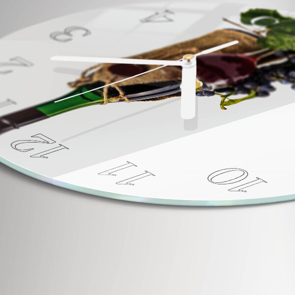 Horloge ronde Raisins pour le vin