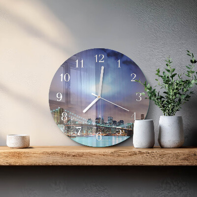 Horloge ronde Nuit de l'Horizon