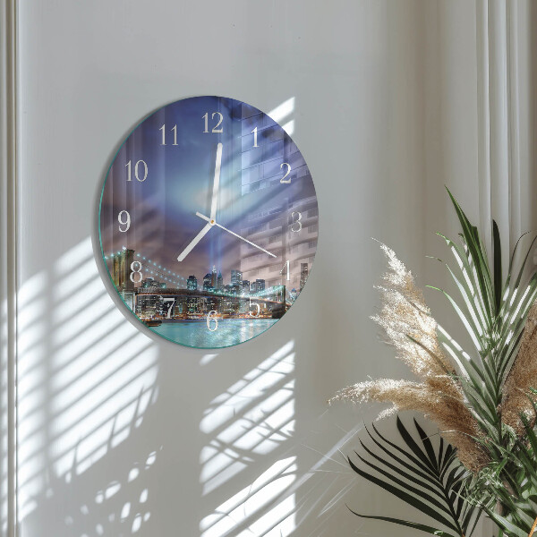 Horloge ronde Nuit de l'Horizon