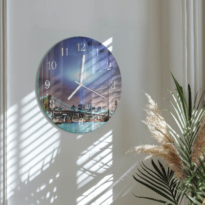 Horloge ronde Nuit de l'Horizon