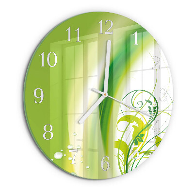 Horloge ronde Plante modèle