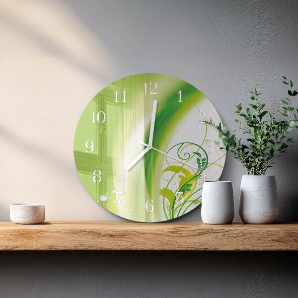 Horloge ronde Plante modèle
