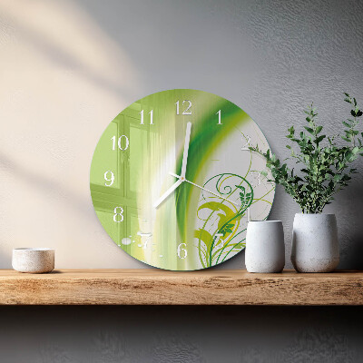 Horloge ronde Plante modèle