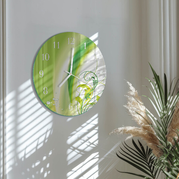 Horloge ronde Plante modèle