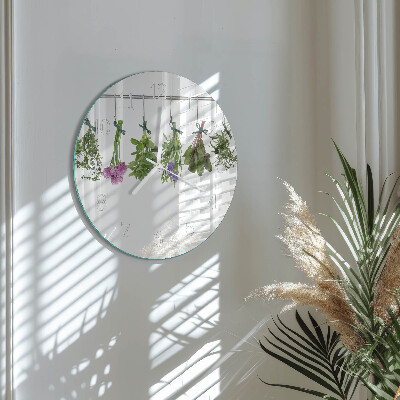 Horloge ronde herbes