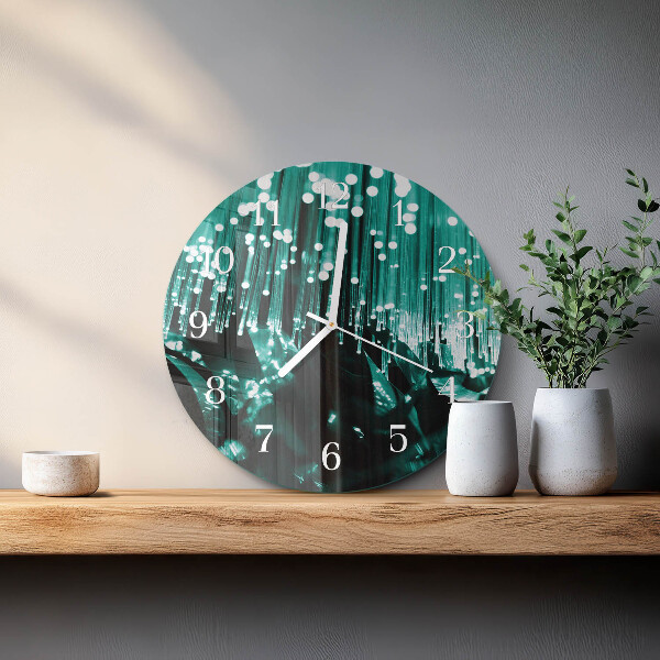 Horloge ronde Fibre optique