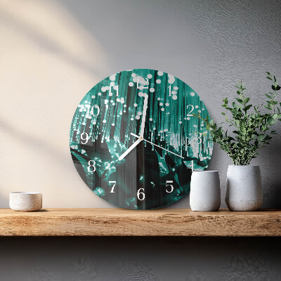 Horloge ronde Fibre optique