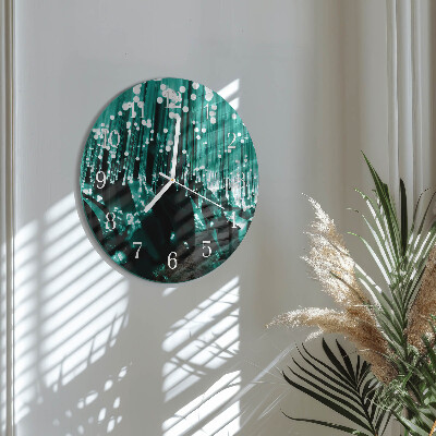Horloge ronde Fibre optique