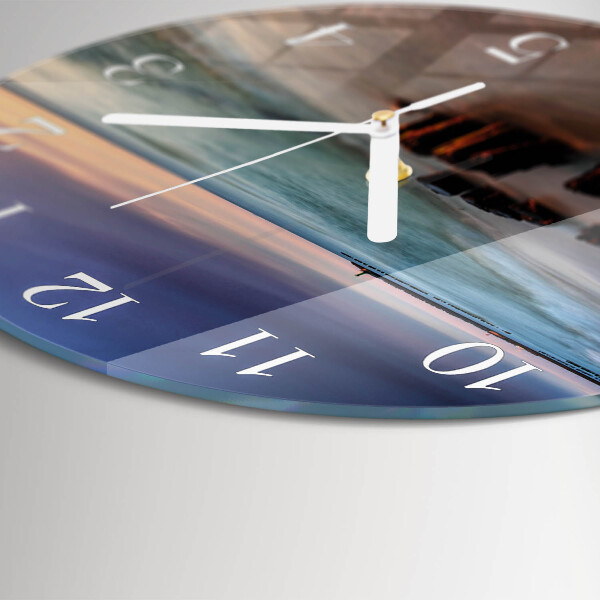 Horloge ronde Plage Mer