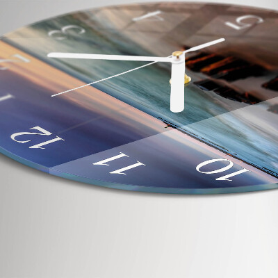 Horloge ronde Plage Mer