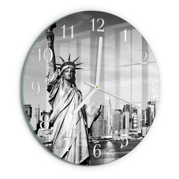 Horloge ronde Statue de la liberté