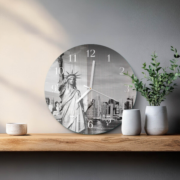 Horloge ronde Statue de la liberté