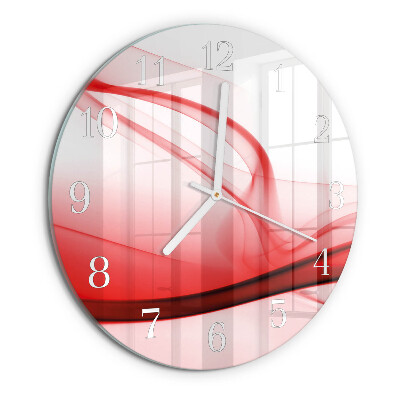 Horloge ronde Lignes abstraites