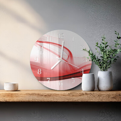 Horloge ronde Lignes abstraites