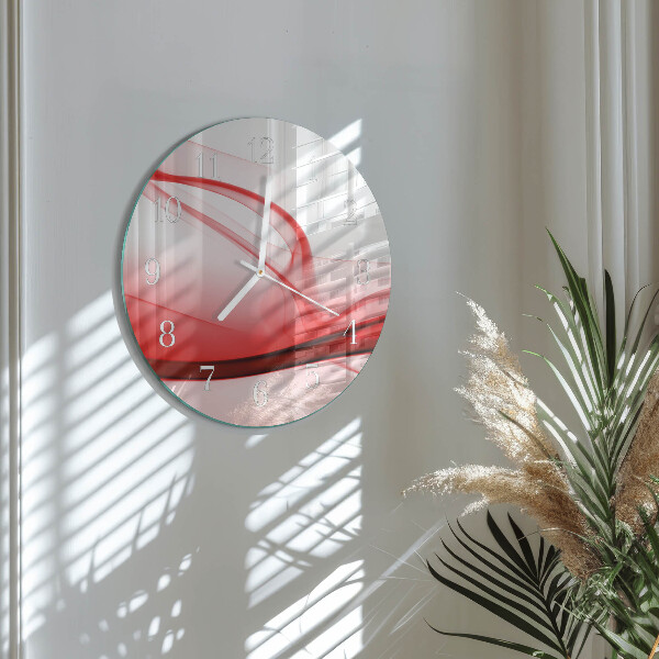 Horloge ronde Lignes abstraites