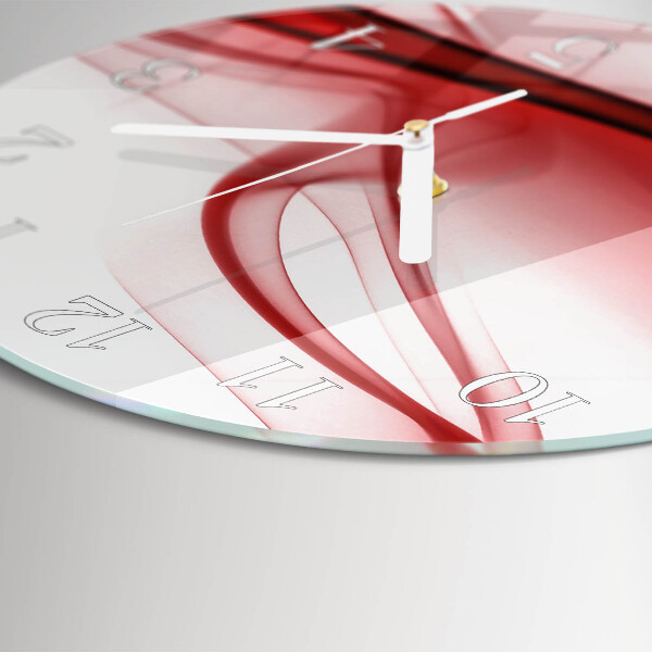 Horloge ronde Lignes abstraites