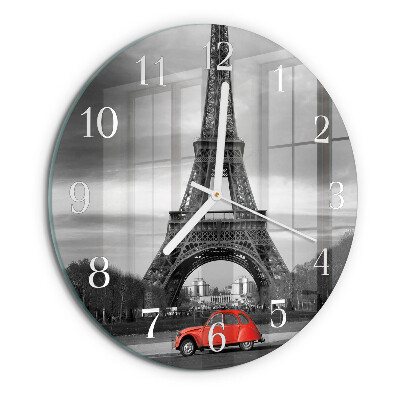 Horloge ronde Voiture de la Tour Eiffel