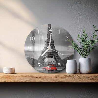 Horloge ronde Voiture de la Tour Eiffel