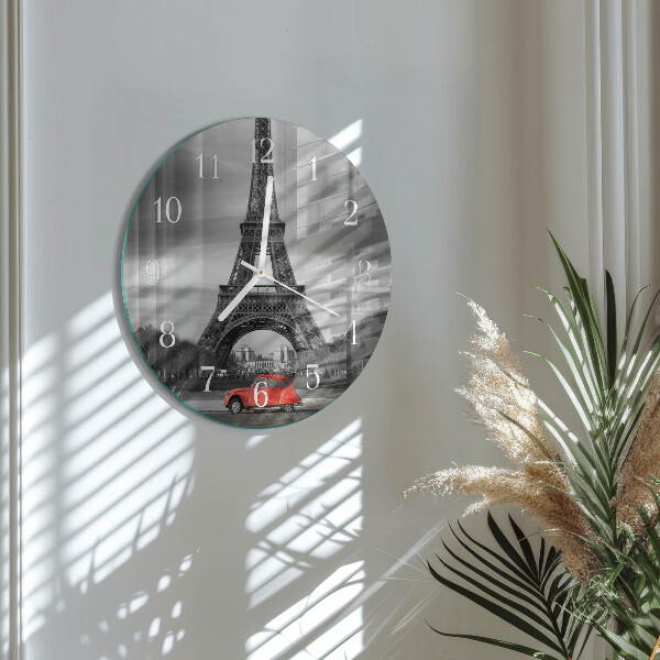 Horloge ronde Voiture de la Tour Eiffel