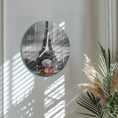Horloge ronde Voiture de la Tour Eiffel