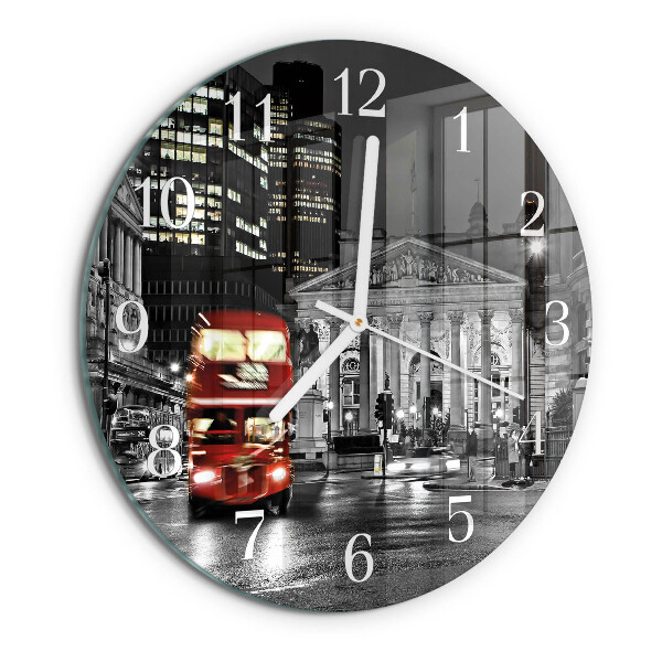 Horloge ronde Bus londonien