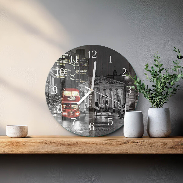 Horloge ronde Bus londonien
