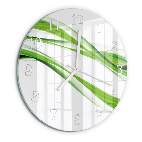 Horloge ronde Lignes abstraites