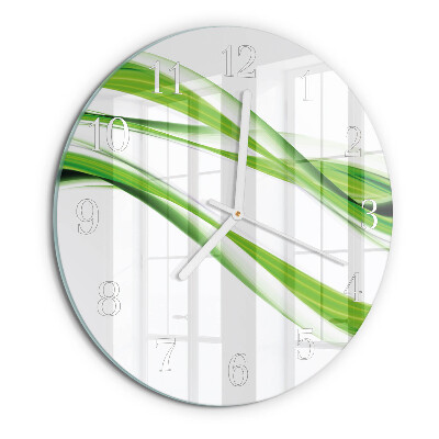 Horloge ronde Lignes abstraites