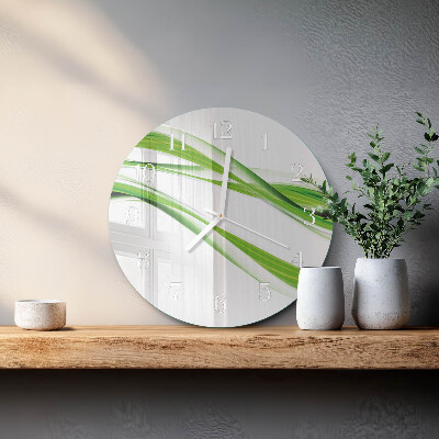 Horloge ronde Lignes abstraites