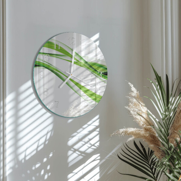 Horloge ronde Lignes abstraites
